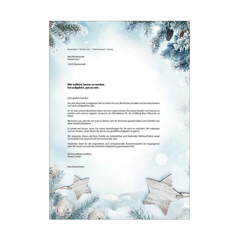 sigel Papier à motif de Noël "Christmas Forest", A4, 90 g/m2