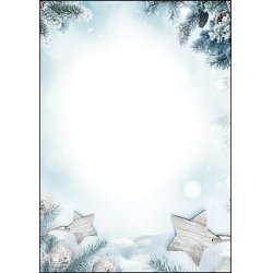 sigel Papier à motif de Noël "Snow Star", A4, 90 g/m2