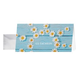 sigel Gutscheinkarte "Daisy", DIN lang, 220 g/qm