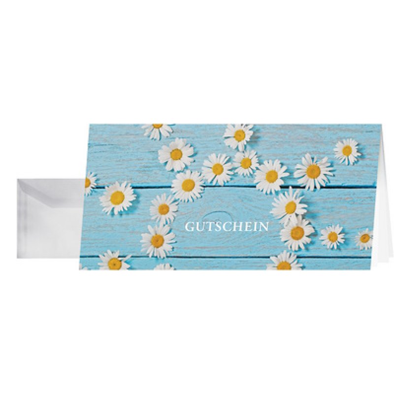 sigel Gutscheinkarte "Daisy", DIN lang, 220 g/qm