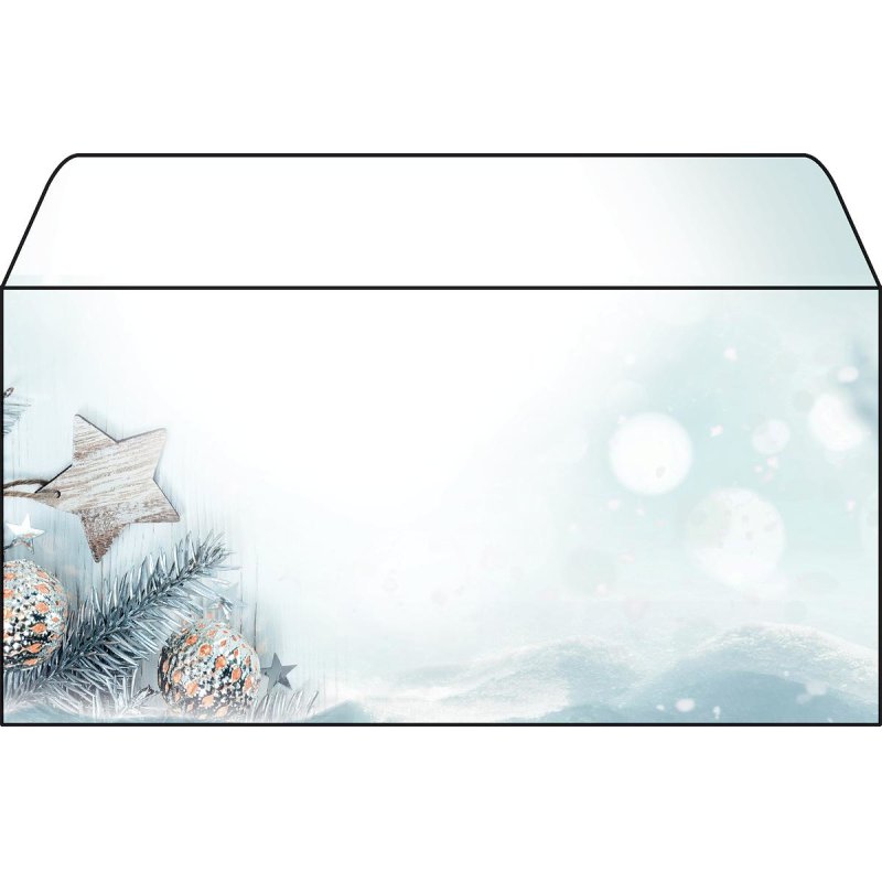 sigel Enveloppe à motif de Noël "Snow Star", DL