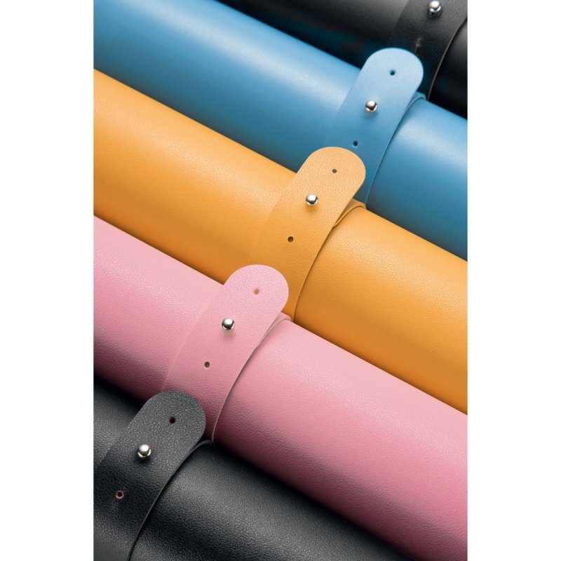 sigel Sous-main, similicuir, enroulable, noir/rouge