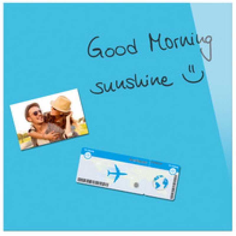 Be!Board Tableau magnétique en verre (L)450x(H)450 mm, noir