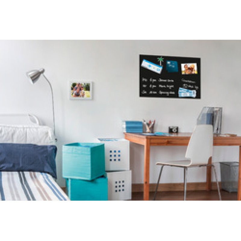 Be!Board Tableau magnétique en verre (L)600x(H)400 mm, noir