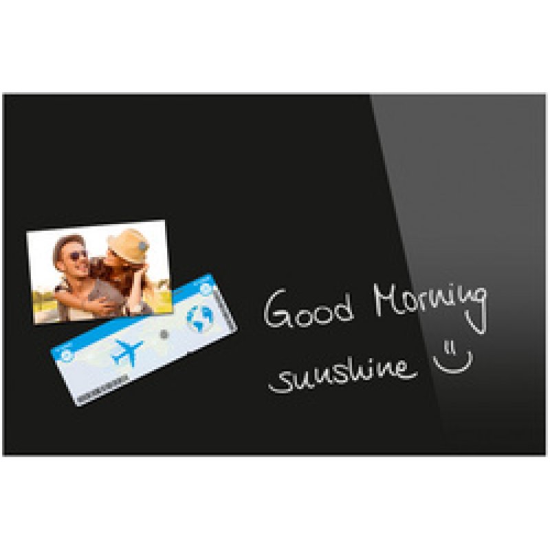 Be!Board Tableau magnétique en verre (L)600x(H)400 mm, noir