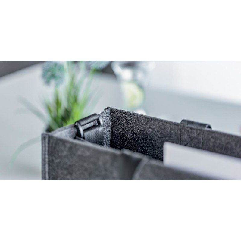 sigel Sacoche en feutre Business Desk Sharing Bag, M, gris