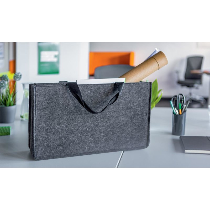Sigel BA411 sac à main et sac en bandoulière Feutrine Gris Unisexe Sac à bandoulière