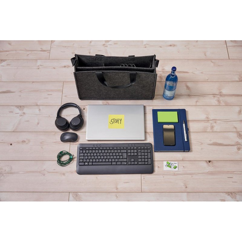 sigel Sac en feutre Business Desk Sharing Bag, taille L,gris