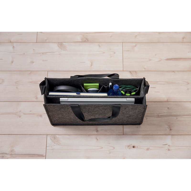 sigel Sac en feutre Business Desk Sharing Bag, taille L,gris