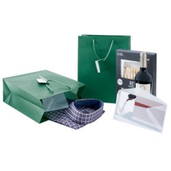 sigel Sac cadeau, vernis mat, taille: L, vert opaline