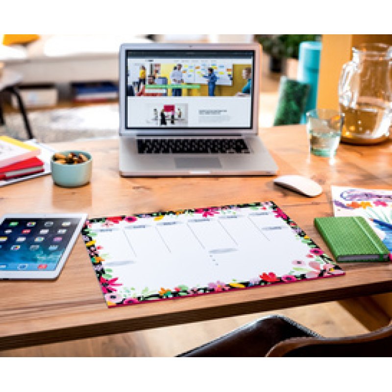 sigel Papier-Schreibunterlage Jolie "Flower Love", A3