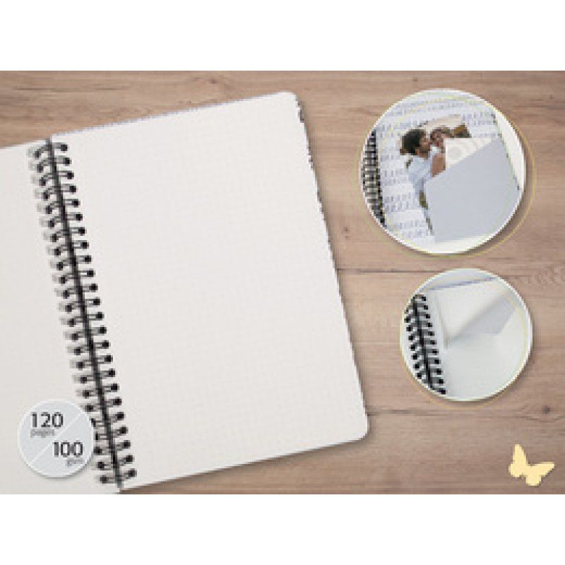 sigel Carnet à spirale Jolie Inspire "Brush Marks", A5