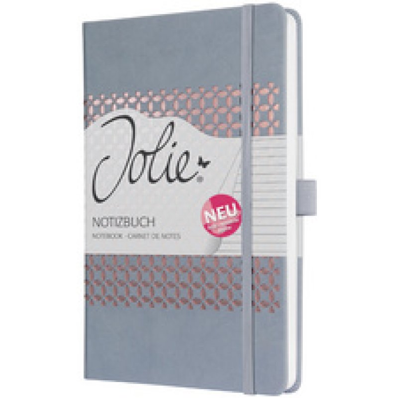 sigel Carnet de notes Jolie, similicuir, A5, gris