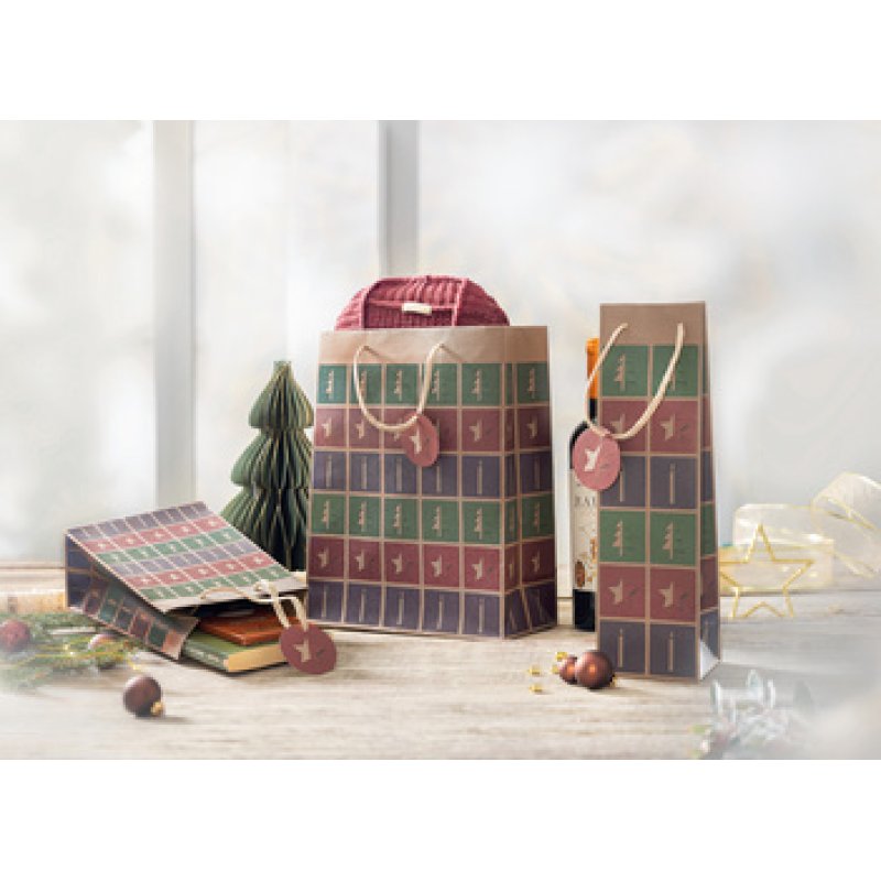 sigel Sac cadeau de Noël "Cut-out style", grand