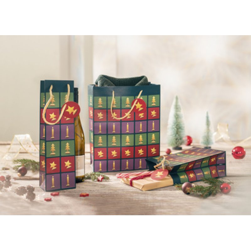 sigel Sac cadeau de Noël "Cut-out style", grand