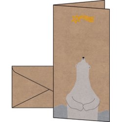 sigel Carte de Noël "Polar bear with shooting star", A6