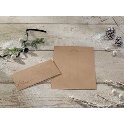 sigel Enveloppe de Noël "Christmas with apples", long