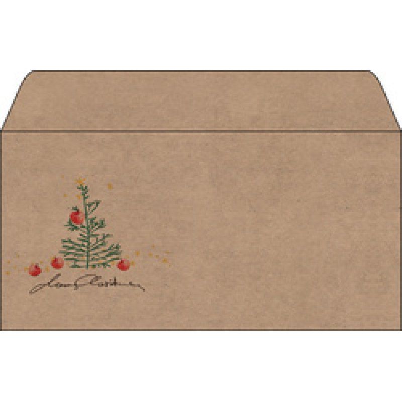 sigel Enveloppe de Noël "Christmas with apples", long