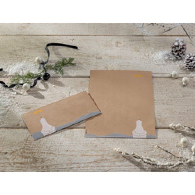 sigel Enveloppe de Noël "Christmas with apples", long