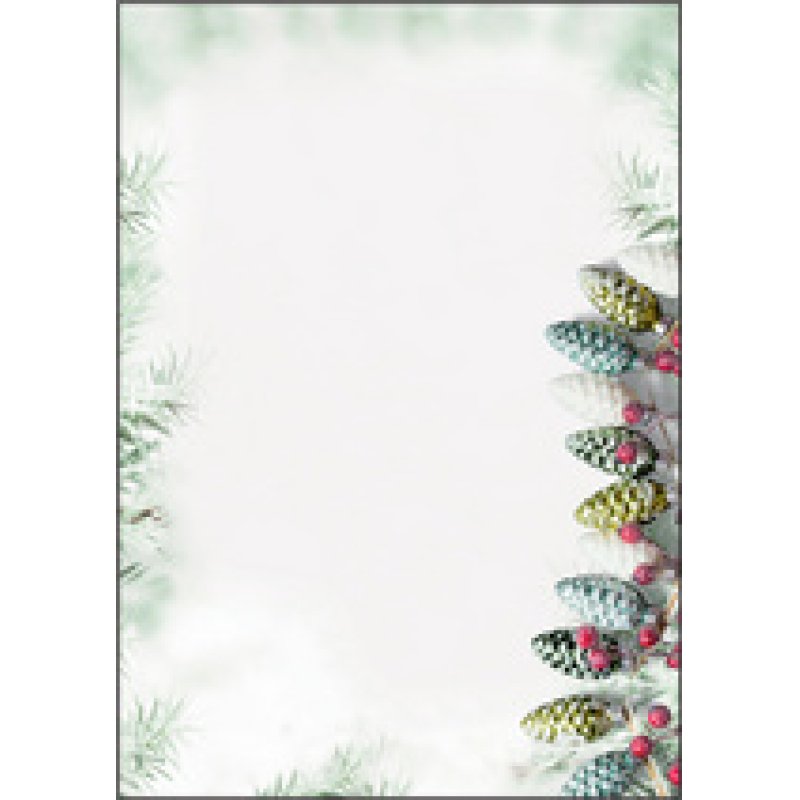 sigel Papier à motif de Noël "Eucalyptus magic", A4