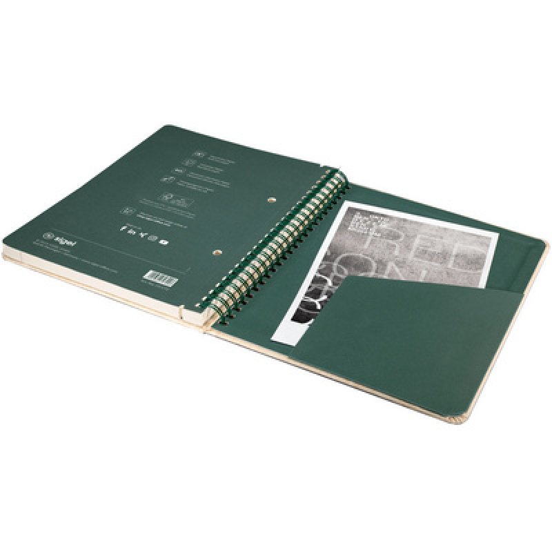 sigel Cahier à spirale Edition Conceptum Nature, A5, bois