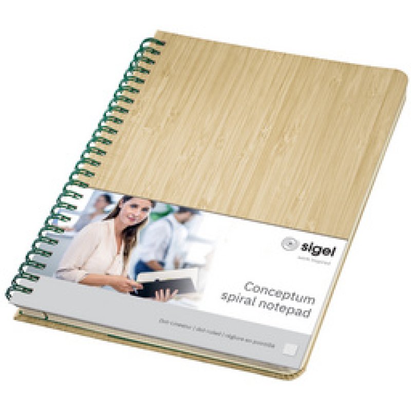 sigel Cahier à spirale Edition Conceptum Nature, A5, bois
