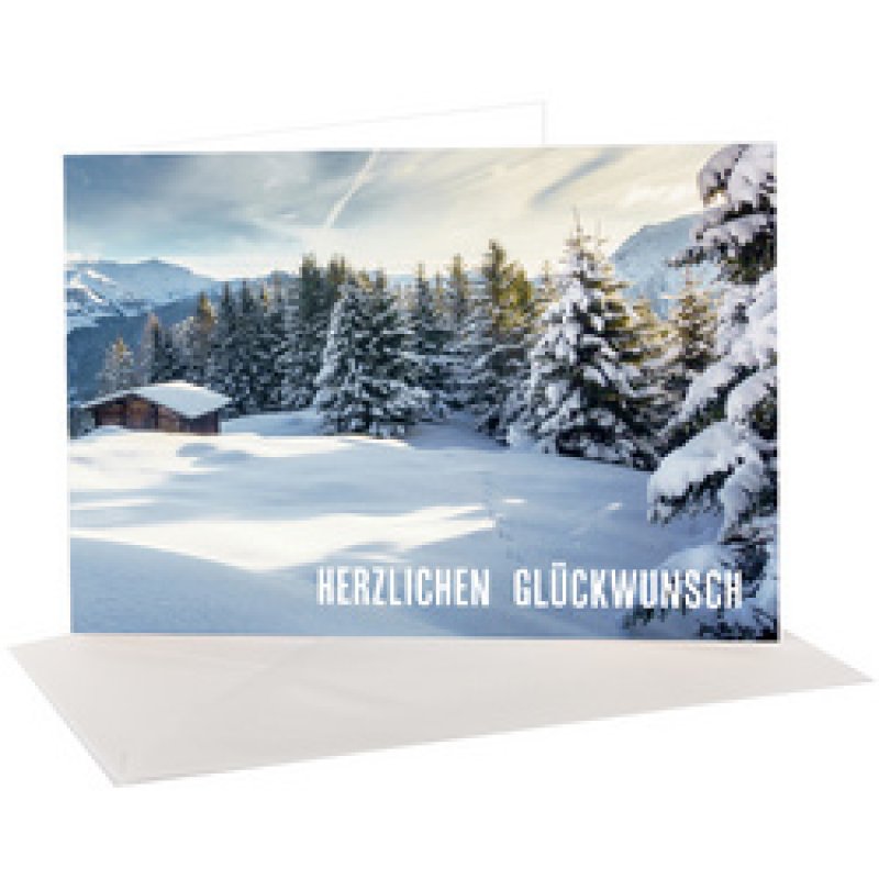 sigel Glückwunschkarten-Set "Mountain landscapes by seasons"