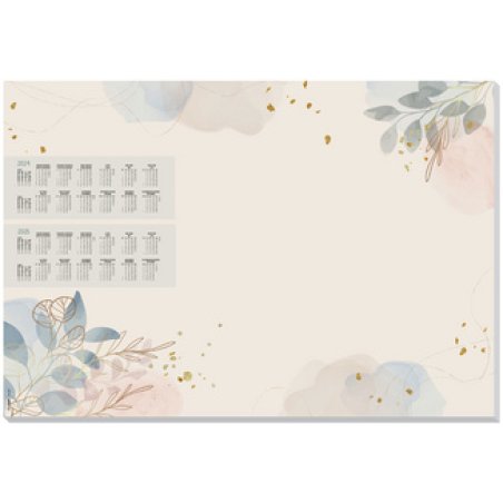 sigel Sous-main bloc papier "Pastel garden", 595 x 410 mm