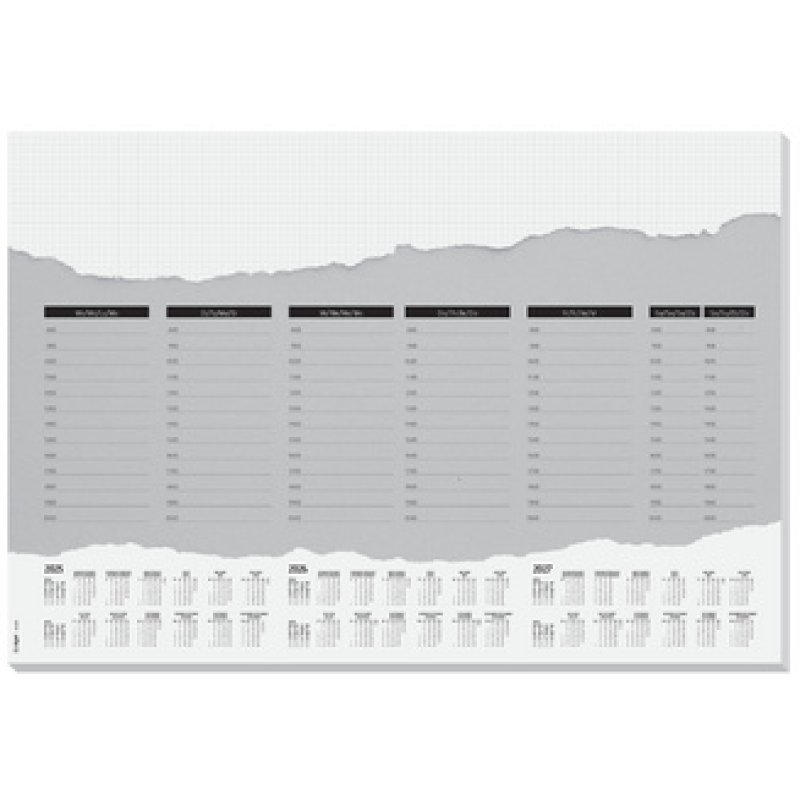 sigel Sous-main bloc papier "Weelkly Planner", 595 x 410 mm