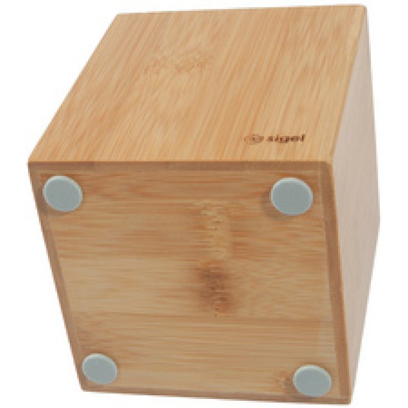 sigel Pot à crayons Eyestyle, en bambou, carré