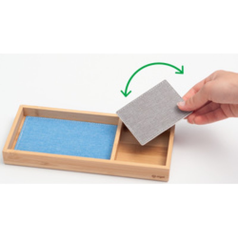 sigel Plumier à crayons Eyestyle, en bambou, gris clair/noir