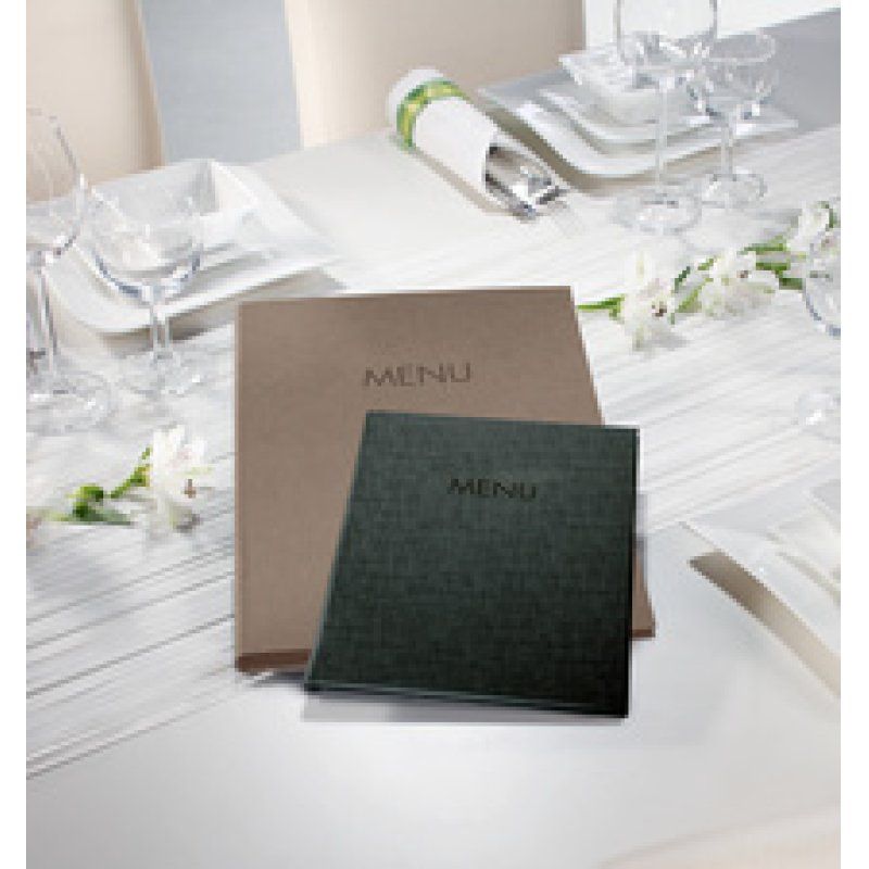 sigel Chemise pour cartes de menu "MENU", beige, A4