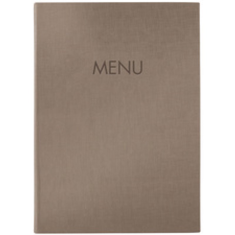 sigel Chemise pour carte de menu "MENU", A5, beige