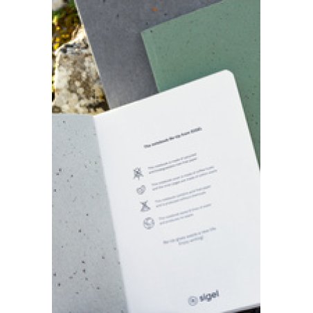 sigel Carnet de notes Re-Up, A5, ligné, vert