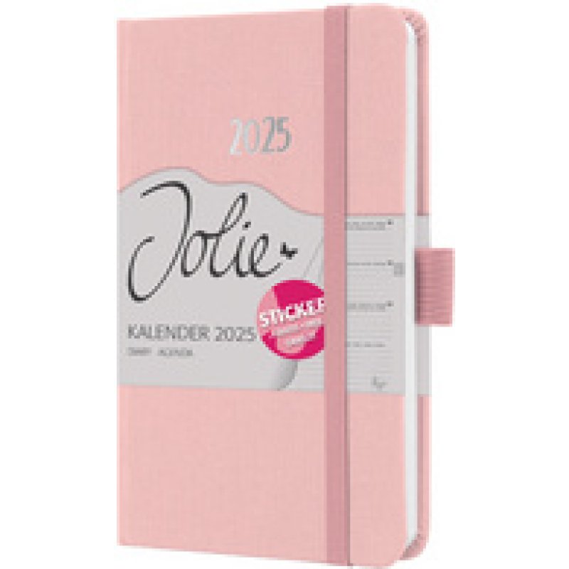 sigel Agenda de poche Jolie Feel 2025, textile, A6, lilas