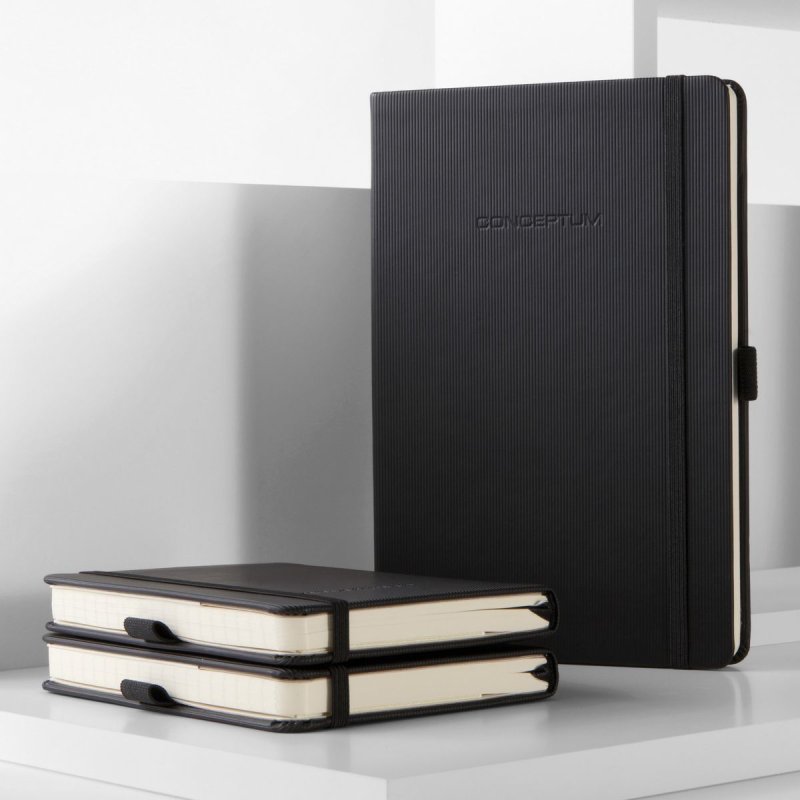 Sigel CONCEPTUM writing notebook 194 sheets Black