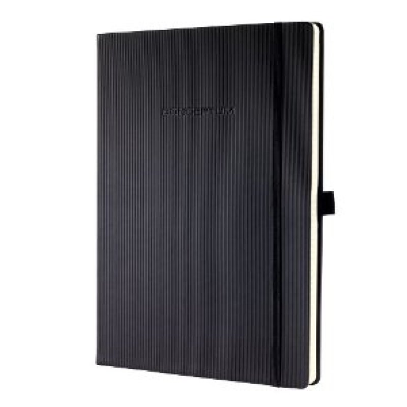 sigel Carnet de notes Conceptum, A4, ligné, noir