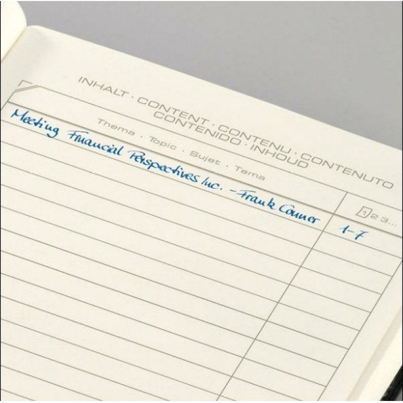 Sigel CO132 bloc-notes A6 194 feuilles Noir