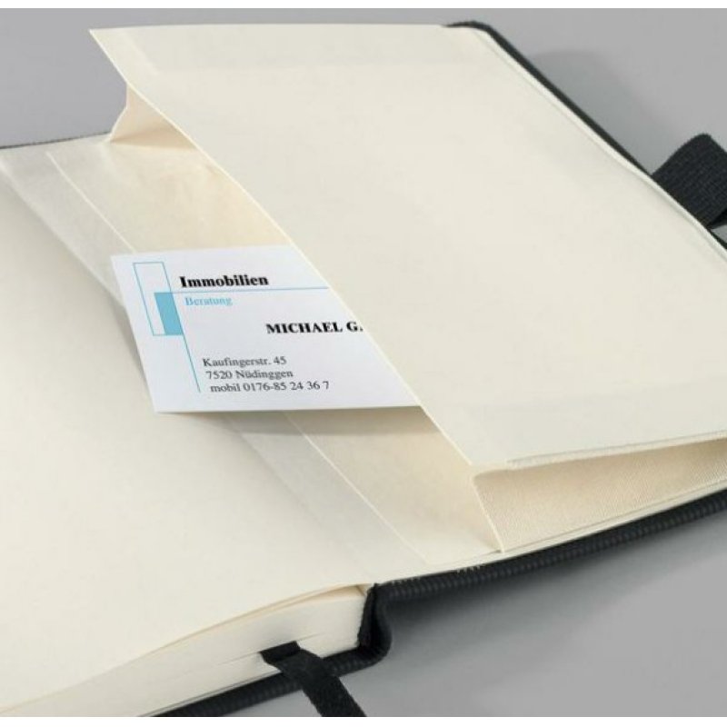 Sigel CO132 writing notebook A6 194 sheets Black