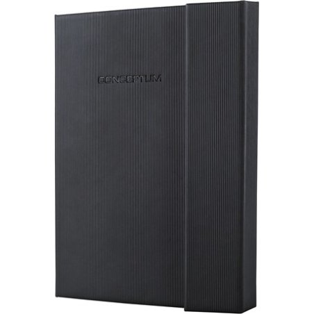sigel Notizbuch Conceptum, DIN A5, kariert, schwarz