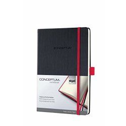 Sigel Conceptum bloc-notes A5 194 feuilles Noir, Rouge