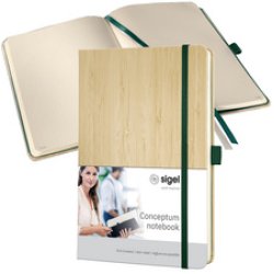 sigel Carnet Conceptum Nature Edition, A5, bois, pointillé
