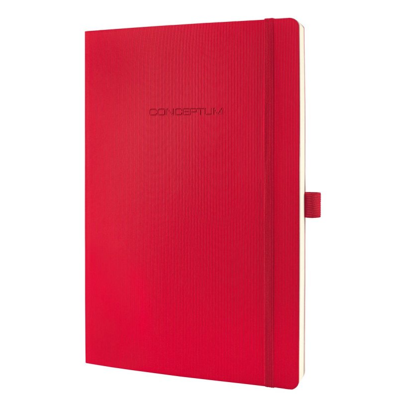 sigel Carnet de notes Conceptum, A4, ligné, rouge