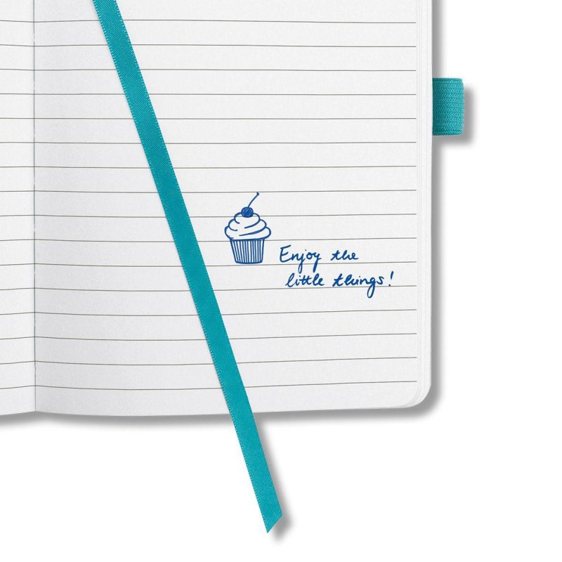 Sigel JN102 writing notebook A6 174 sheets Aqua colour