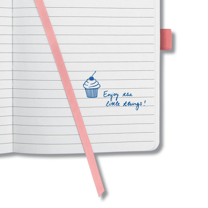 sigel Carnet Jolie Impress, similicuir, A6, bleu foncé