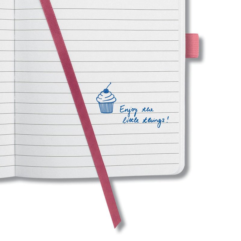 Sigel JN207 writing notebook A5 174 sheets Magenta, Pink