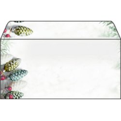 papier Enveloppe motif de Noël "Christmas Forest Watercolor"