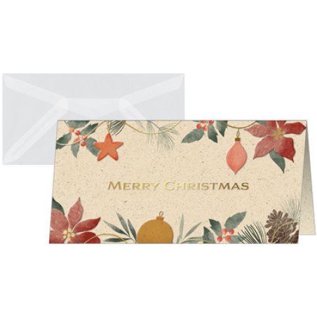 sigel Carte de Noël "Christmas Art", format long (2/3 A4)