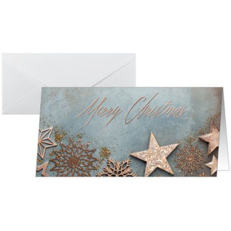 sigel Carte de Noël "Glamorous Christmas", format long