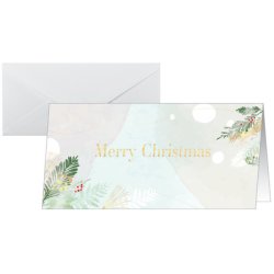 sigel Carte de Noël "Christmas Forest Watercolor"